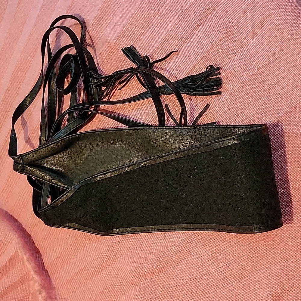 Vegan Leather Wrap Tassel Belt - Picture 8 of 13